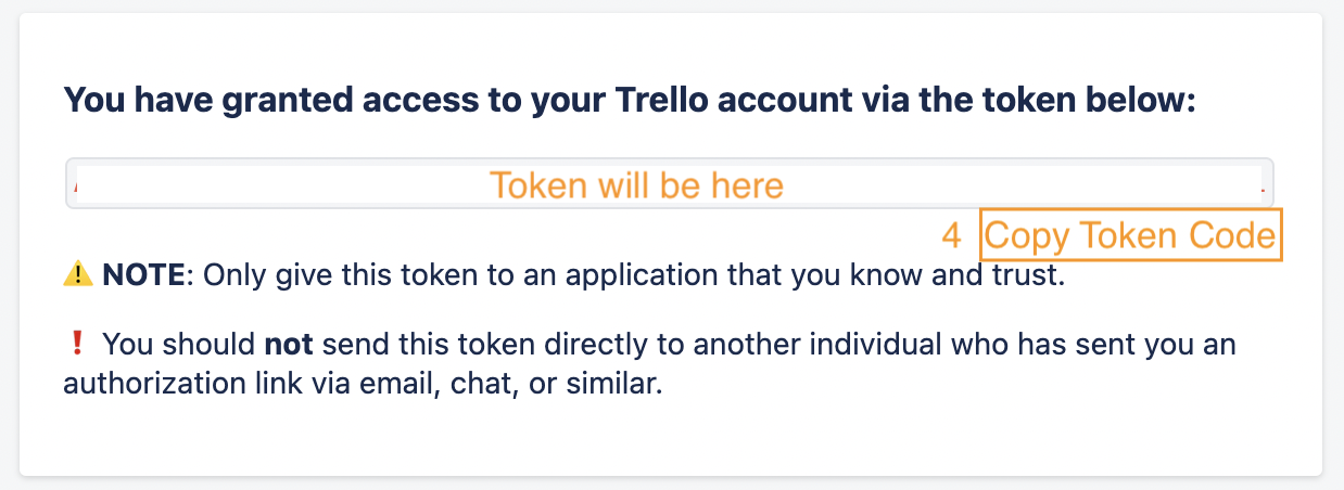 Generate Token Screenshot